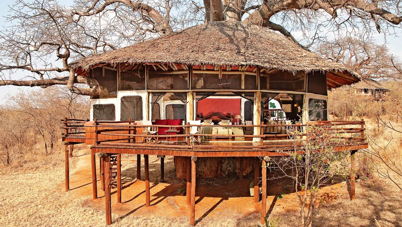 Suite at Tarangire Treetops, the proposed first stop on the circuit