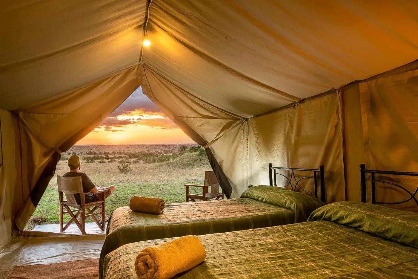 Mara Kati Kati tented accommodation; final seasonal camp location is agreed before booking